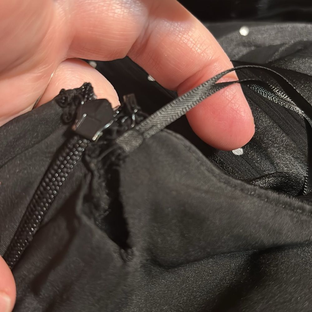 Sachin & Babi Anthropologie women’s 6 polka dot stripe halter midi dress FLAW - Picture 11 of 11